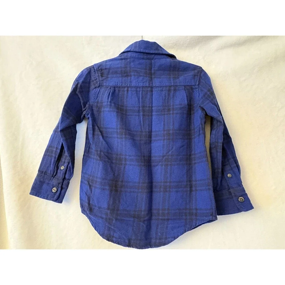 NEW Toddler BABYGAP Flannel Button-Up Shirt - Size 4yrs/toddler